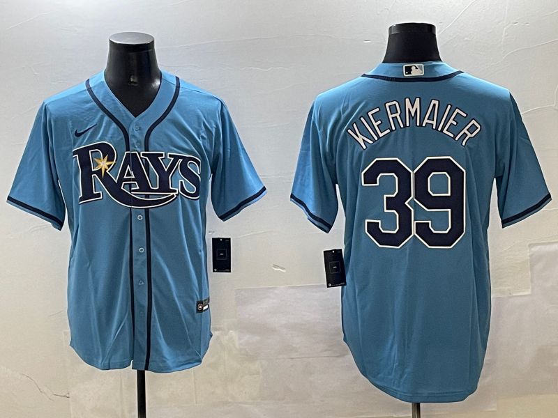 Men Tampa Bay Rays #39 Kiermaier Light Blue Game 2025 Nike MLB Jersey style 1->philadelphia phillies->MLB Jersey